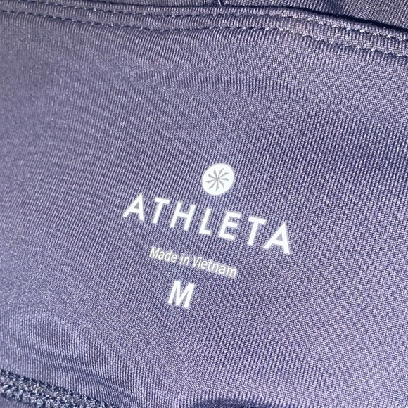 Athleta Revelation Pant Navy Power Pilayo® Fabric Size M NWT - Picture 2 of 7